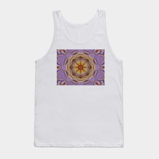 Digital Flower Kaleidoscope. Tank Top